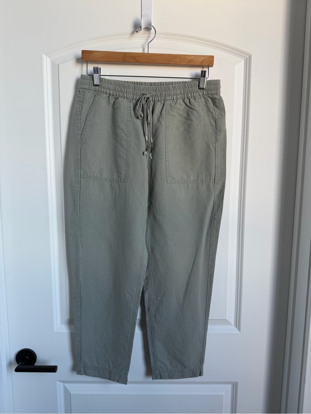 J. Crew Women’s Light Green Seaside Linen Drawstring Pants